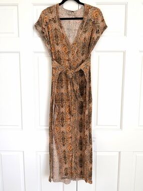 Free-People Farrah Bohemian Printed Dress [S]